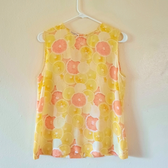 Equipment Reagan Citrus Silk Tank Top - Picture 2 of 4